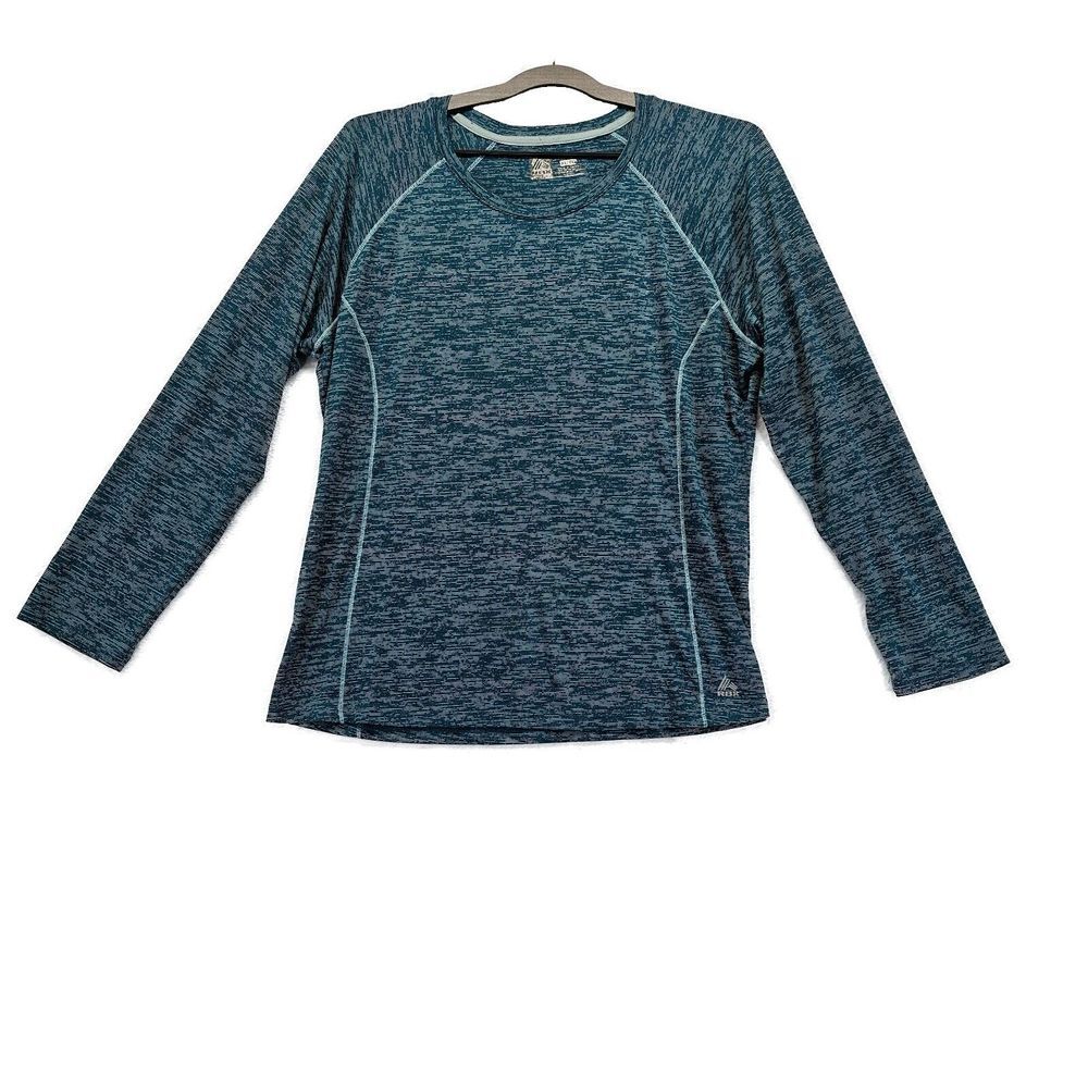RBS Performance Work Out Shirt Long Sleeve Training Running‎ Hiking Grn Women XL